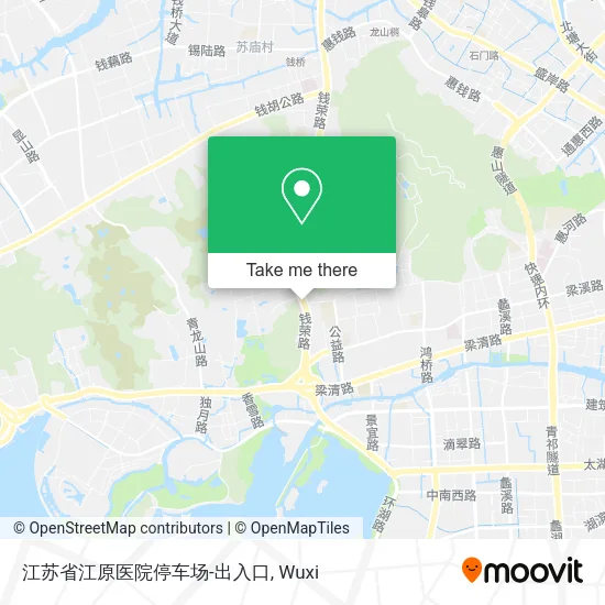 江苏省江原医院停车场-出入口 map