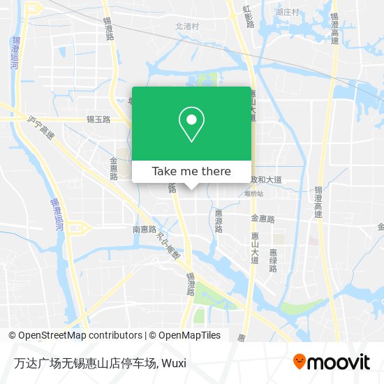 万达广场无锡惠山店停车场 map