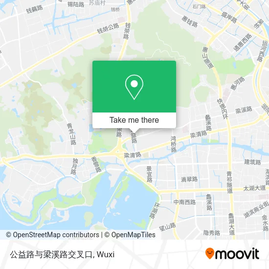 公益路与梁溪路交叉口 map