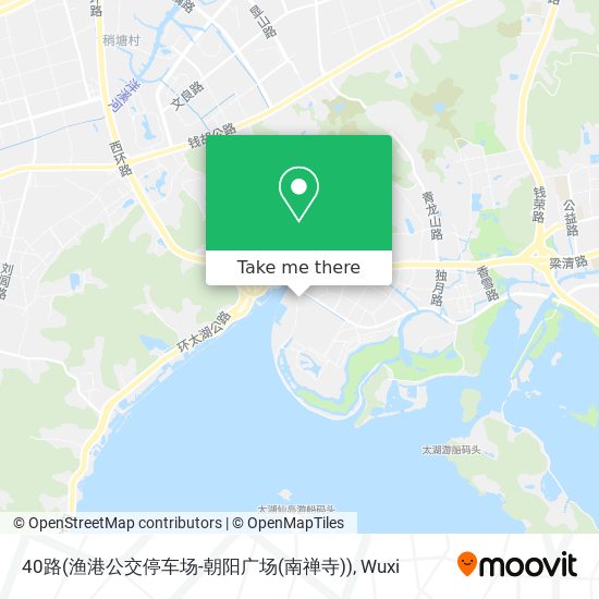 40路(渔港公交停车场-朝阳广场(南禅寺)) map