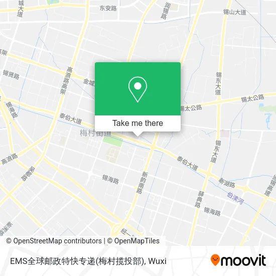 EMS全球邮政特快专递(梅村揽投部) map