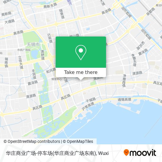 华庄商业广场-停车场(华庄商业广场东南) map