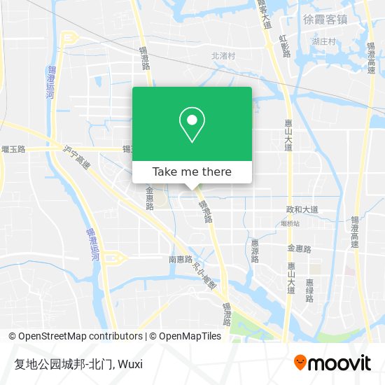 复地公园城邦-北门 map