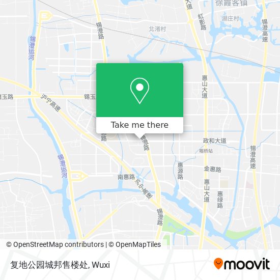 复地公园城邦售楼处 map