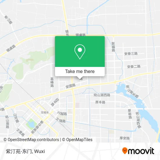 紫汀苑-东门 map