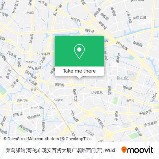 菜鸟驿站(哥伦布珑安百货大厦广谐路西门店) map
