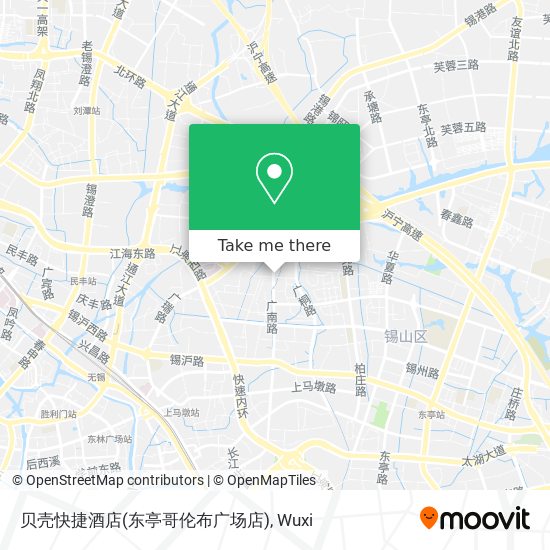 贝壳快捷酒店(东亭哥伦布广场店) map