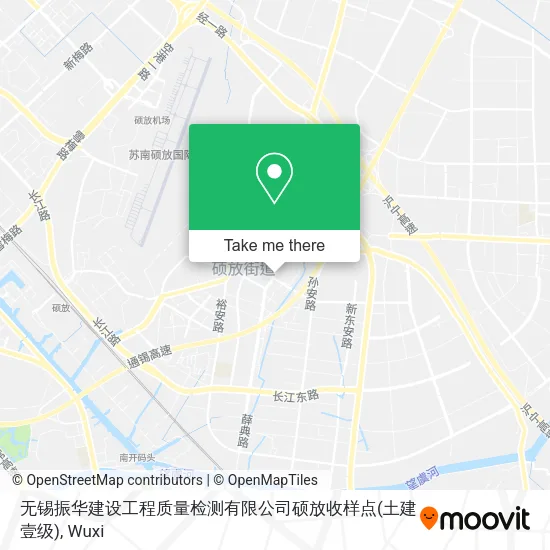 无锡振华建设工程质量检测有限公司硕放收样点(土建壹级) map