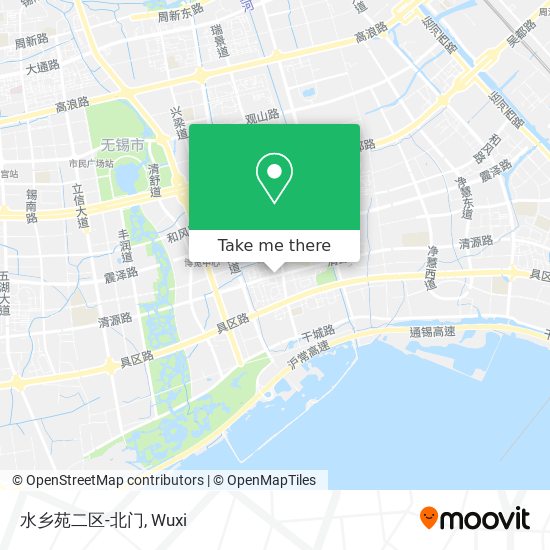 水乡苑二区-北门 map