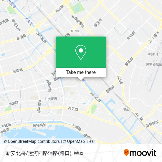 新安北桥/运河西路辅路(路口) map