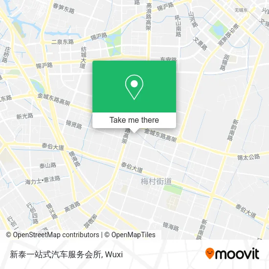新泰一站式汽车服务会所 map
