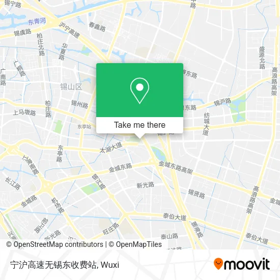 宁沪高速无锡东收费站 map
