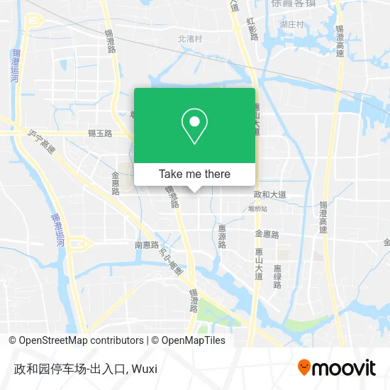 政和园停车场-出入口 map