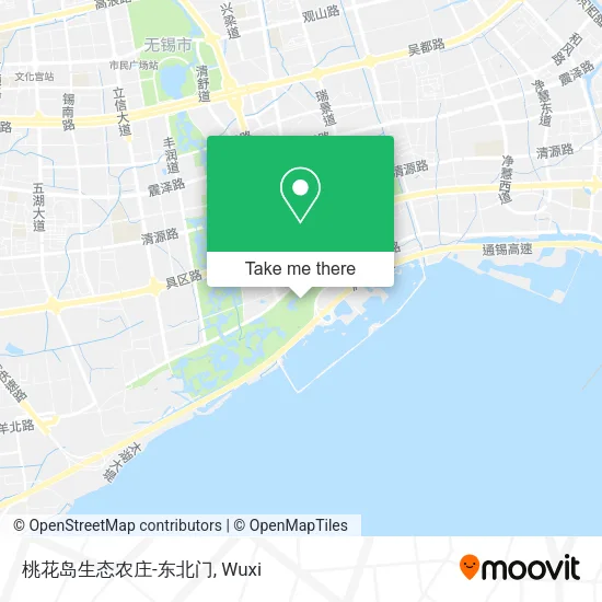 桃花岛生态农庄-东北门 map