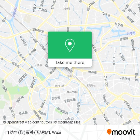 自助售(取)票处(无锡站) map