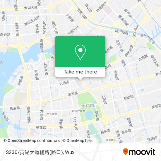 S230/贡湖大道辅路(路口) map