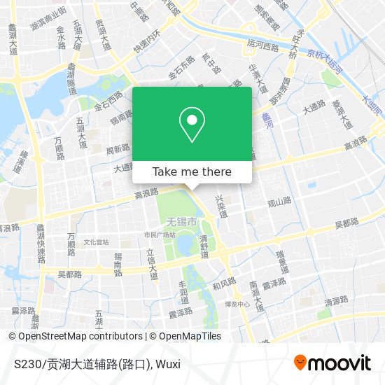 S230/贡湖大道辅路(路口) map