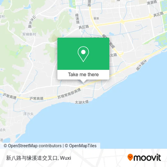 新八路与缘溪道交叉口 map
