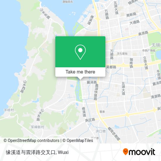 缘溪道与震泽路交叉口 map