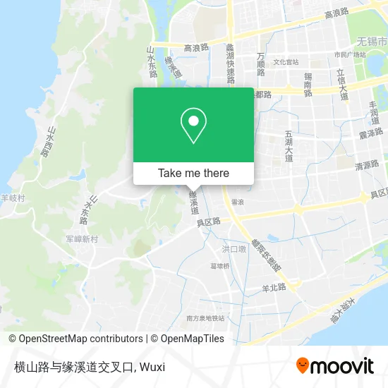 横山路与缘溪道交叉口 map