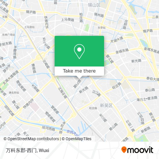 万科东郡-西门 map