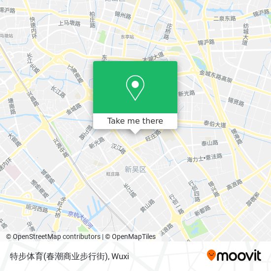 特步体育(春潮商业步行街) map