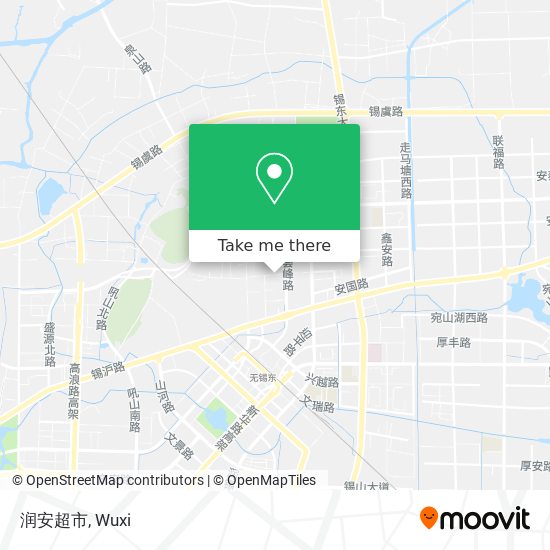 润安超市 map