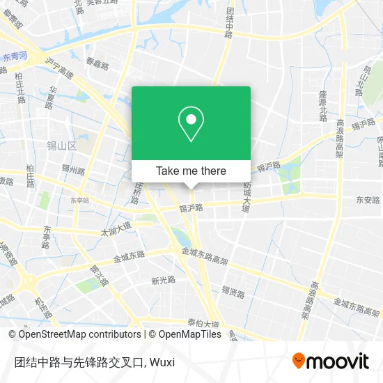团结中路与先锋路交叉口 map