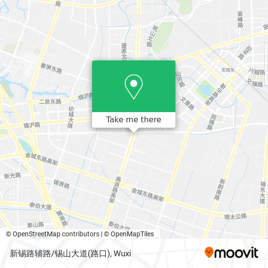 新锡路辅路/锡山大道(路口) map