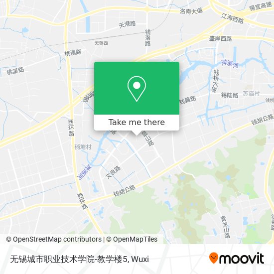 无锡城市职业技术学院-教学楼5 map