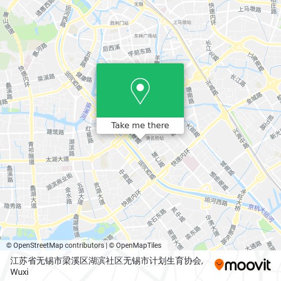 江苏省无锡市梁溪区湖滨社区无锡市计划生育协会 map