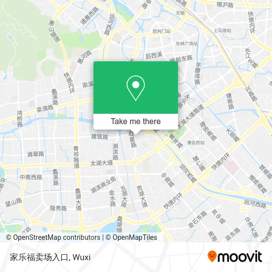 家乐福卖场入口 map