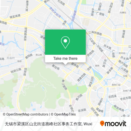 无锡市梁溪区山北街道惠峰社区事务工作室 map