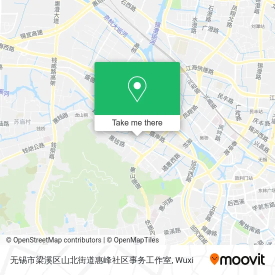 无锡市梁溪区山北街道惠峰社区事务工作室 map