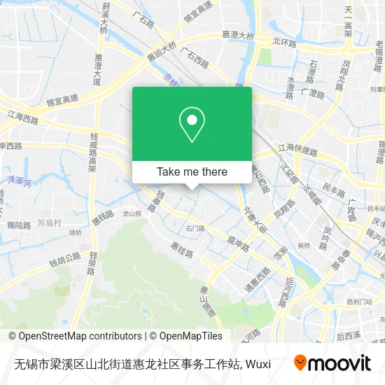 无锡市梁溪区山北街道惠龙社区事务工作站 map