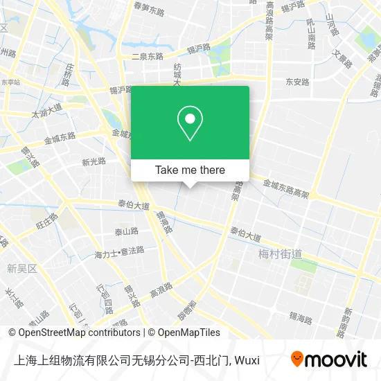 上海上组物流有限公司无锡分公司-西北门 map