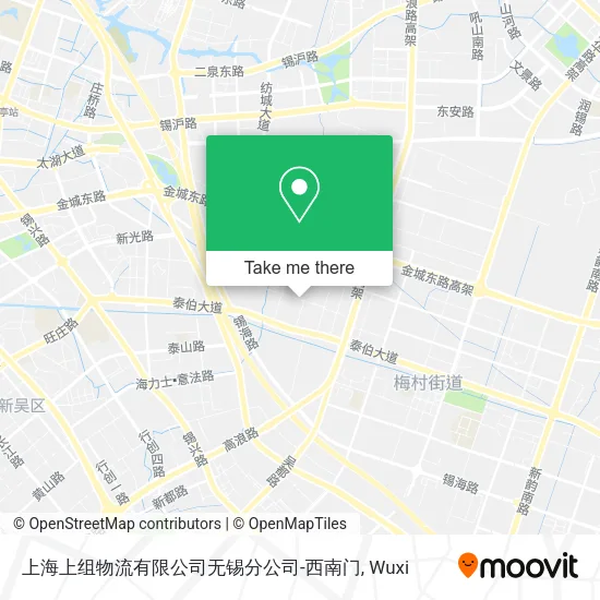 上海上组物流有限公司无锡分公司-西南门 map