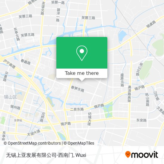 无锡上亚发展有限公司-西南门 map