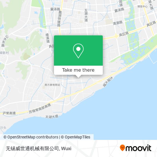 无锡威世通机械有限公司 map