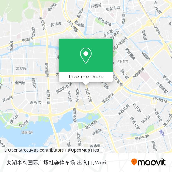 太湖半岛国际广场社会停车场-出入口 map