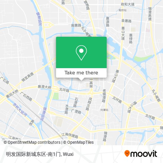 明发国际新城东区-南1门 map
