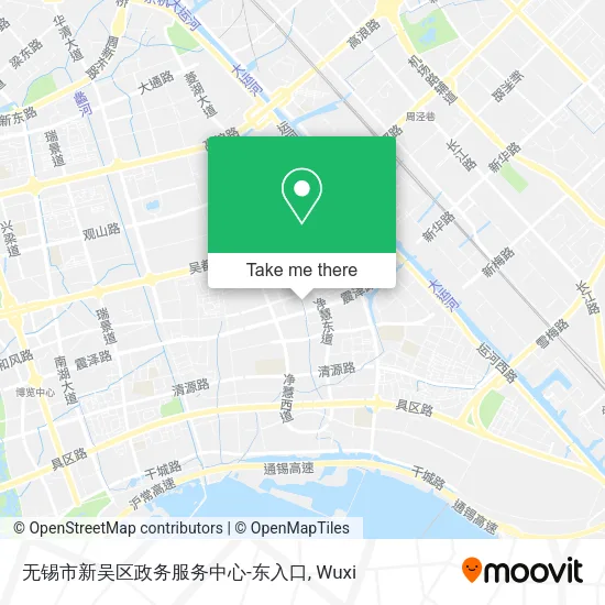 无锡市新吴区政务服务中心-东入口 map