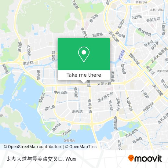 太湖大道与震美路交叉口 map