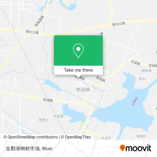 金鹅湖钢材市场 map
