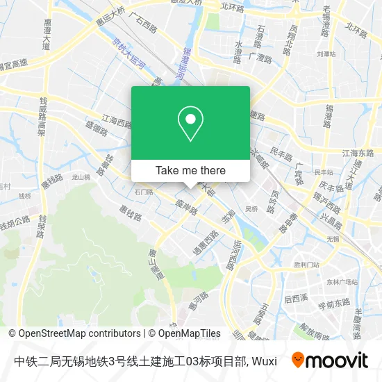 中铁二局无锡地铁3号线土建施工03标项目部 map