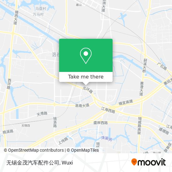 无锡金茂汽车配件公司 map