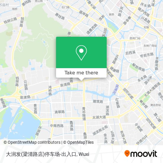 大润发(梁清路店)停车场-出入口 map