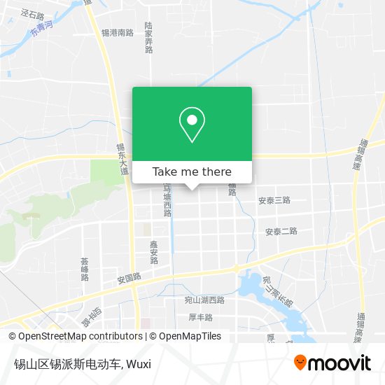 锡山区锡派斯电动车 map