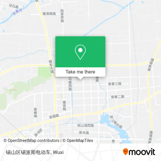 锡山区锡派斯电动车 map