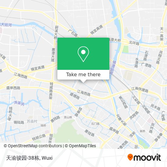 天渝骏园-38栋 map